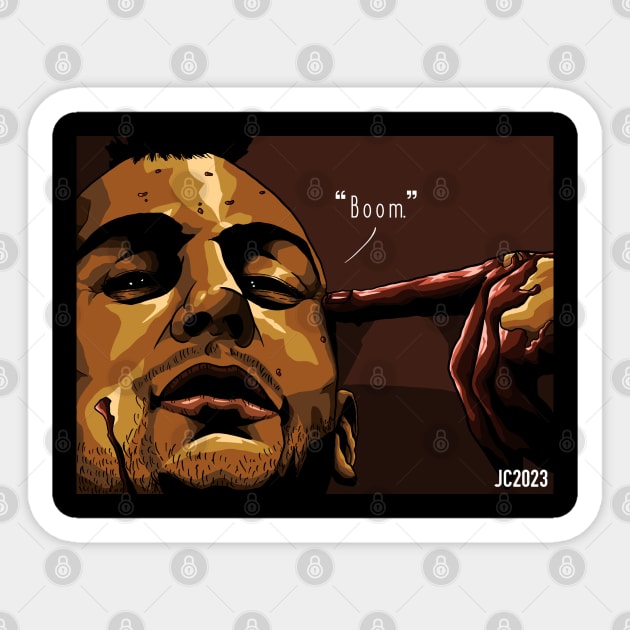 Robert DeNiro "Taxi Driver" portrait (digital) Sticker by StagArtStudios